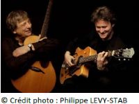 Sylvain Luc et  Philip Catherine en concert. Le jeudi 26 juillet 2012 à Toulon. Var. 